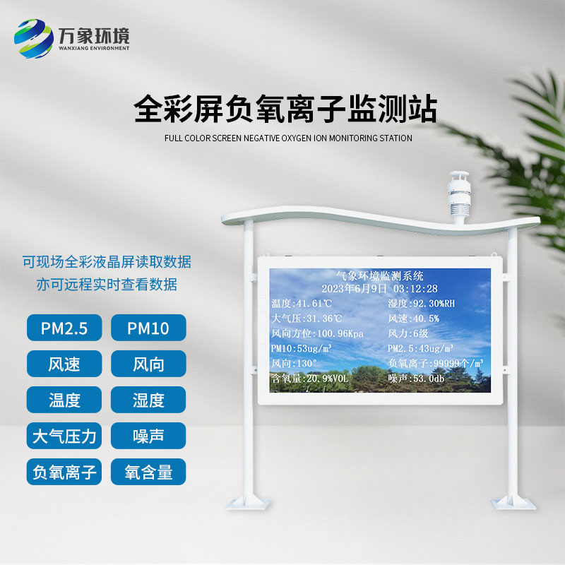 ??什么是全彩屏一體化負(fù)氧離子監(jiān)測站？