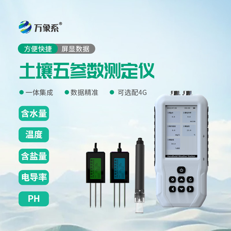 精準檢測土壤狀況，土壤水分溫度鹽分ph測定儀為農林種植增添幫手